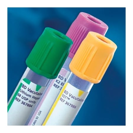 Becton, Dickinson And Co BD Vacutainer Venous Blood Collection Tube 18, 1/2inW x 2-15/16inH 367871BX